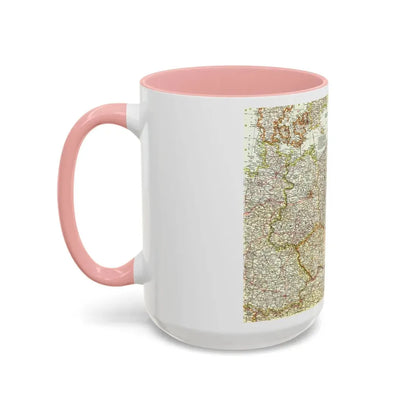 Poland and Czechoslovakia (1958) (Map) Accent Coffee Mug - Go Mug Yourself