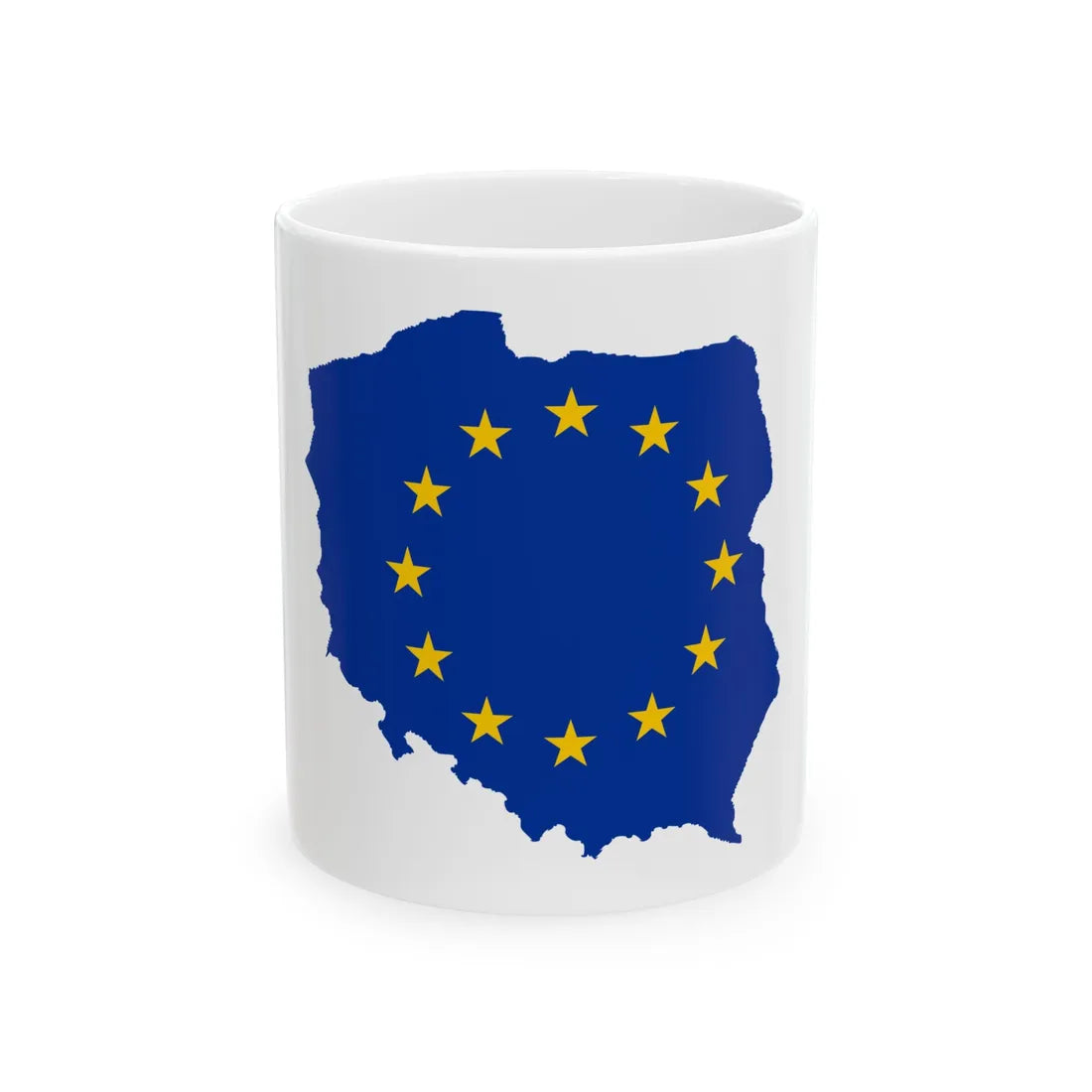 Poland EU (Poland) White Coffee Mug 11oz - Go Mug Yourself