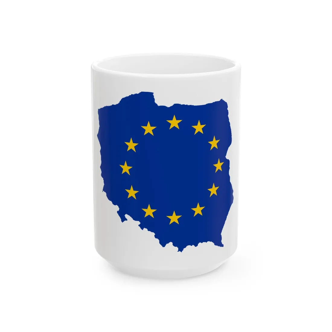 Poland EU (Poland) White Coffee Mug 15oz - Go Mug Yourself