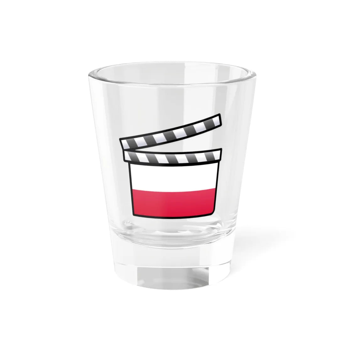 Poland film clapperboard (Poland) Shot Glass 1.5oz 1.5oz - Go Mug Yourself
