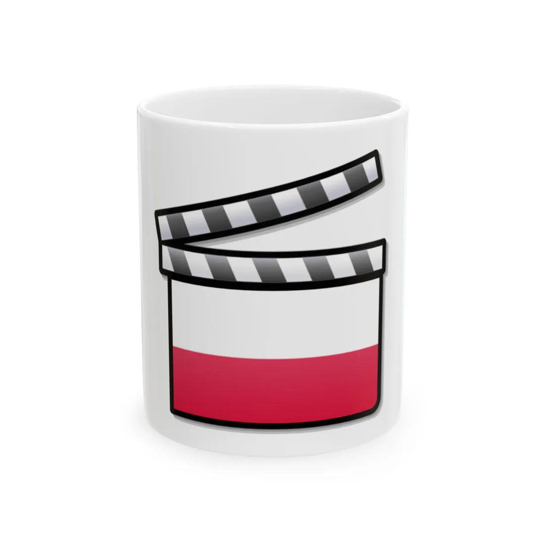 Poland film clapperboard (Poland) White Coffee Mug 11oz - Go Mug Yourself