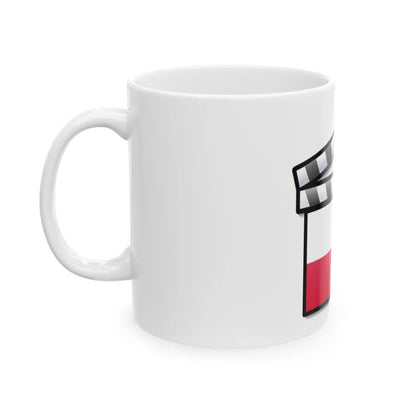 Poland film clapperboard (Poland) White Coffee Mug - Go Mug Yourself