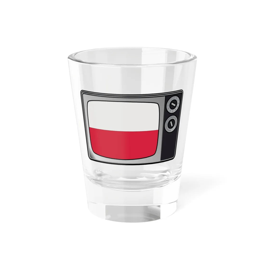 Poland flag tv (Poland) Shot Glass 1.5oz 1.5oz - Go Mug Yourself