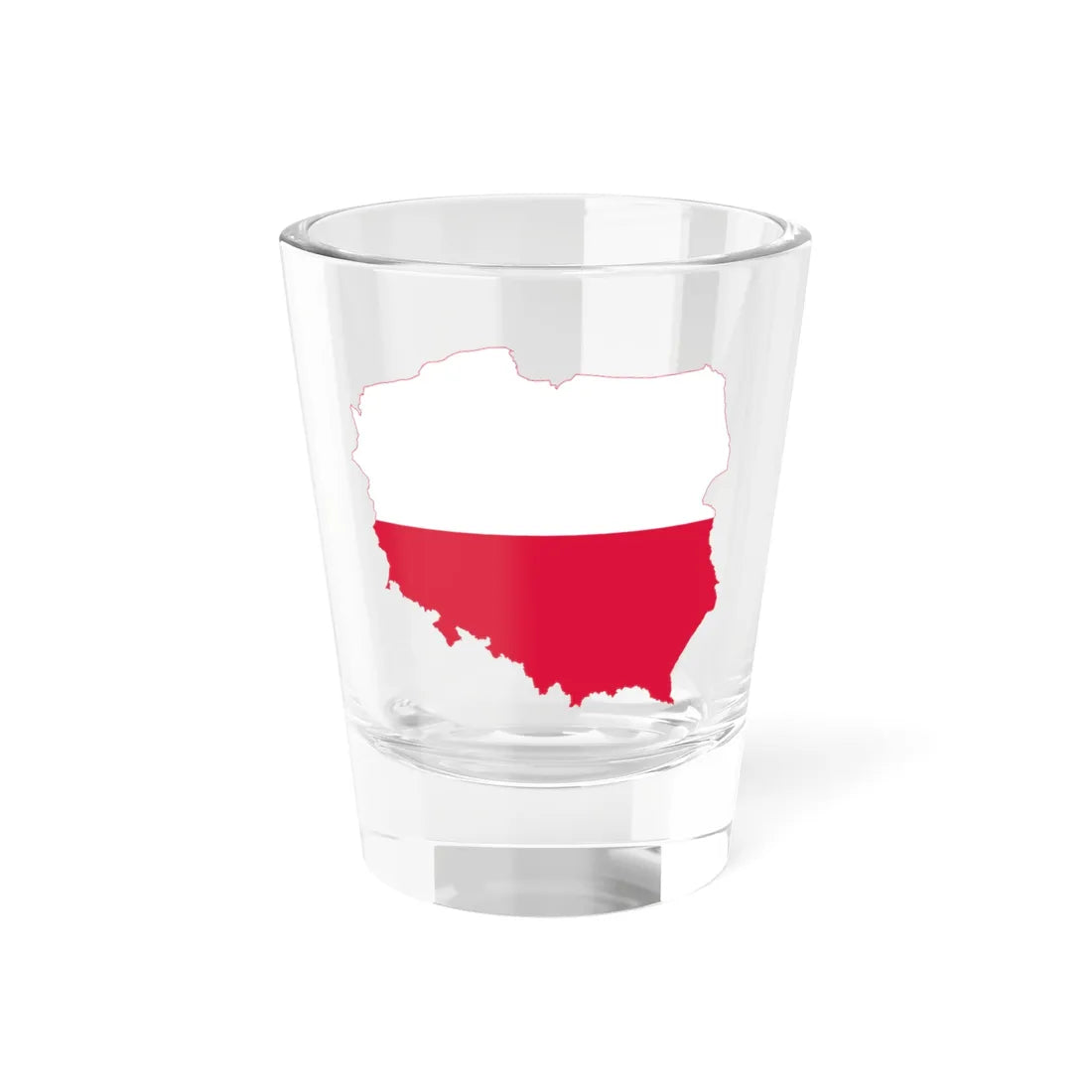 Poland map flag (Poland) Shot Glass 1.5oz 1.5oz - Go Mug Yourself