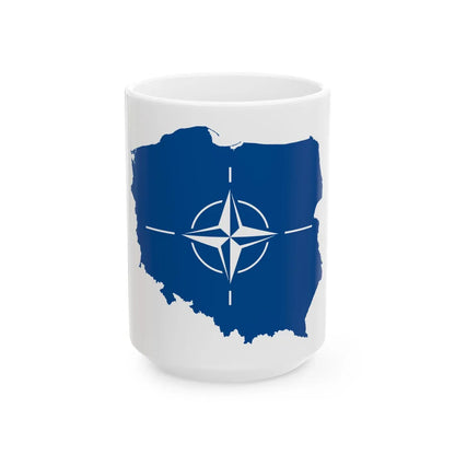 Poland NATO (Poland) White Coffee Mug 15oz - Go Mug Yourself