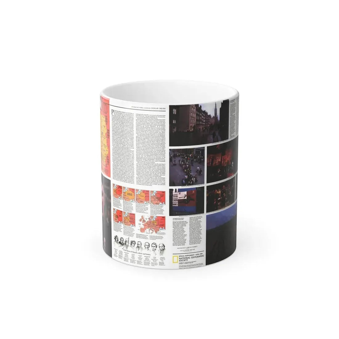 Poland - The Face and Faith 1 (1982) (Map) Color Changing Mug 11oz Default Title - Go Mug Yourself