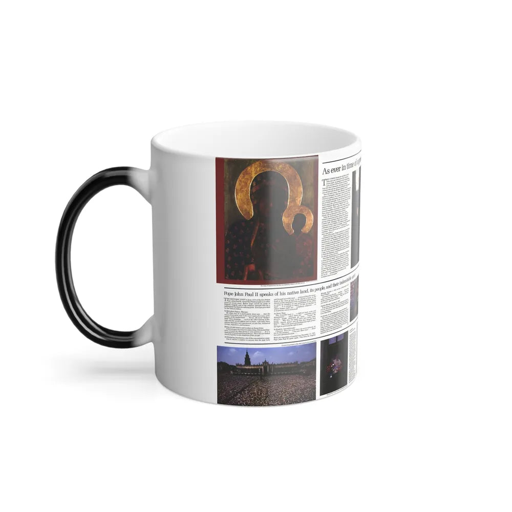 Poland - The Face and Faith 2 (1982) (Map) Color Changing Mug 11oz-Go Mug Yourself