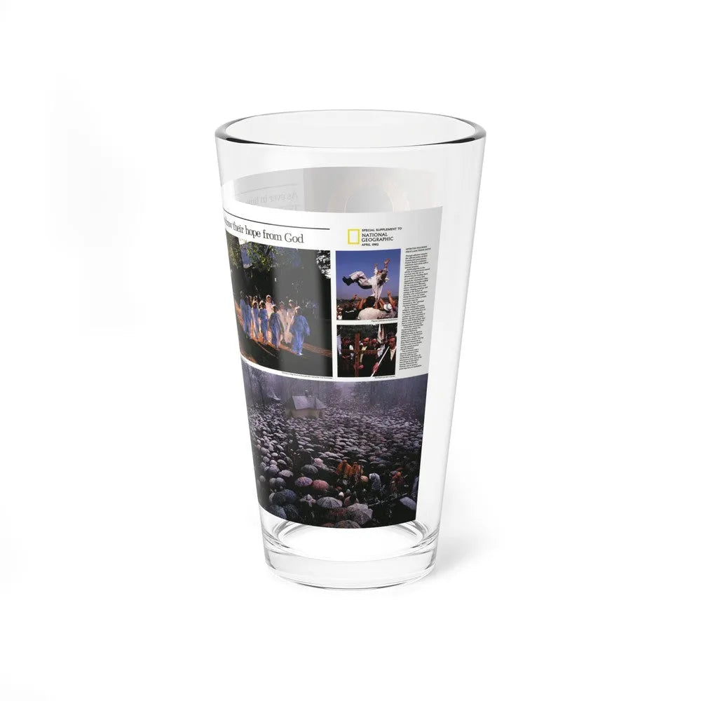 Poland - The Face and Faith 2 (1982) (Map) Pint Glass 16oz-Go Mug Yourself