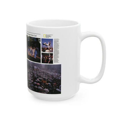 Poland - The Face and Faith 2 (1982) (Map) White Coffee Mug-Go Mug Yourself