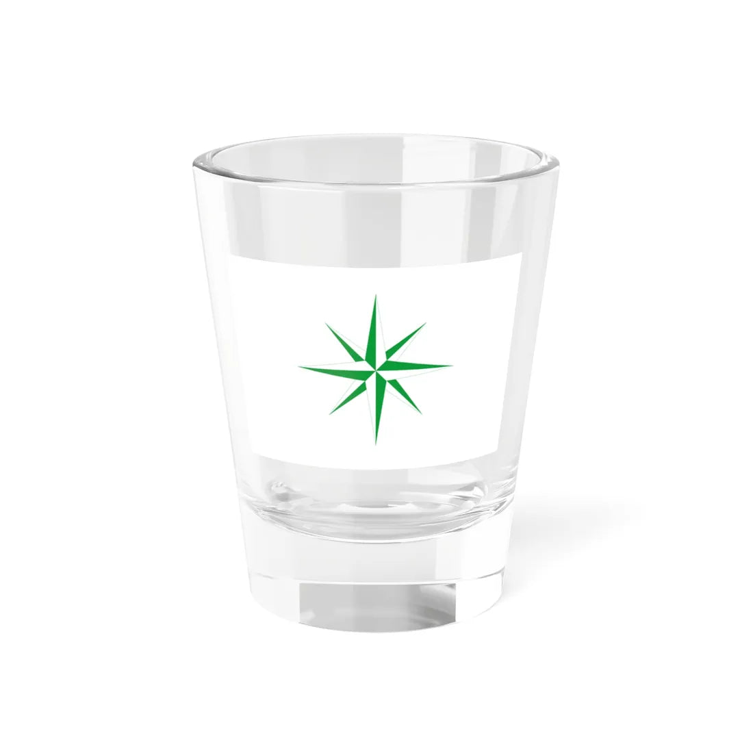 Polar Star Canadian Flag Proposal 1962 (Canada) Shot Glass 1.5oz 1.5oz - Go Mug Yourself