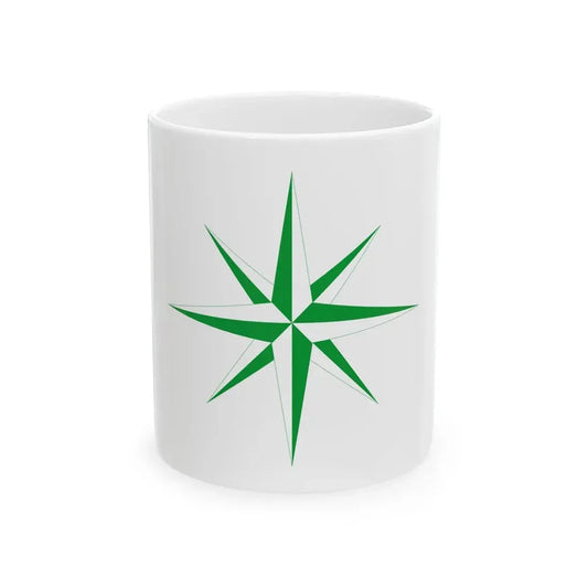 Polar Star Canadian Flag Proposal 1962 (Canada) White Coffee Mug 11oz - Go Mug Yourself