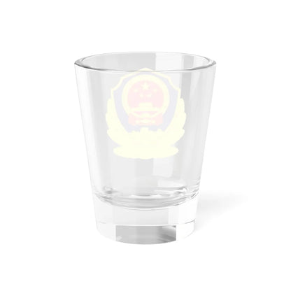 Police Badge of China (China) (Coat of Arms) Shot Glass 1.5oz - Go Mug Yourself