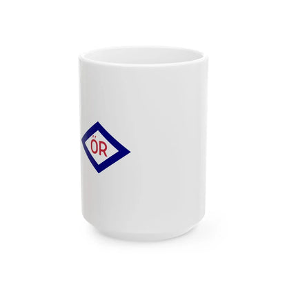 Police volunteer pennant Hungarian Peoples Republic (Hungary) White Coffee Mug 15oz - Go Mug Yourself