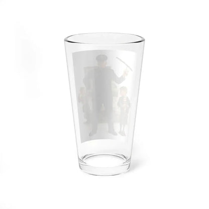 Policeman and Boy with Slingshot, The Saturday Evening Post cover, March 15, 1930 (Magazine Illustration) Pint Glass 16oz - Go Mug Yourself