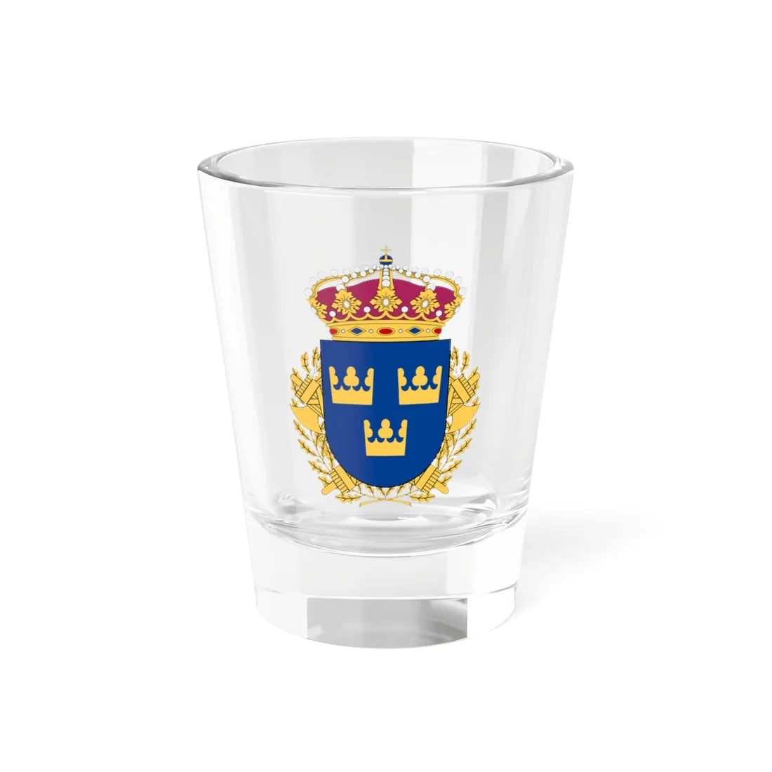 Polisen vapen (Sweden) (Coat of Arms) Shot Glass 1.5oz 1.5oz - Go Mug Yourself