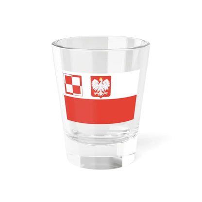 Polish Air Force Ensign 1930-1938 (Poland) Shot Glass 1.5oz 1.5oz - Go Mug Yourself