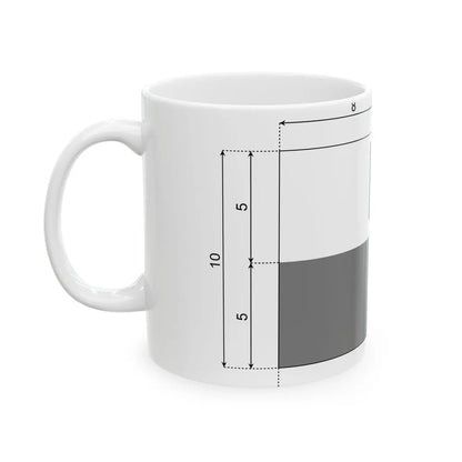 Polish flag with coat of arms construction sheet (Poland) White Coffee Mug - Go Mug Yourself