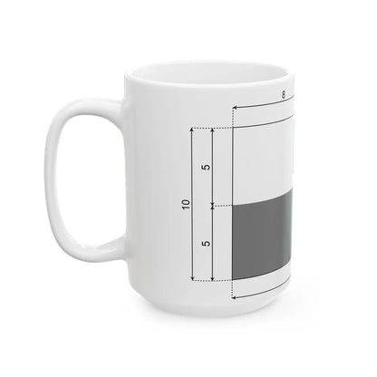 Polish flag with coat of arms construction sheet (Poland) White Coffee Mug - Go Mug Yourself