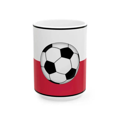 Polish football (Poland) White Coffee Mug 15oz - Go Mug Yourself