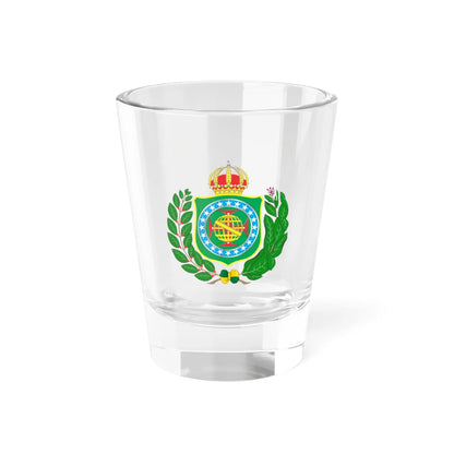 Polish Heraldic shield 1889 Brazil (Brazil) (Coat of Arms) Shot Glass 1.5oz - Go Mug Yourself