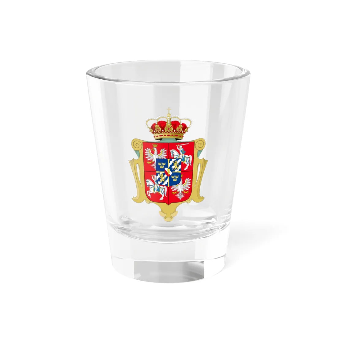 Polish House of Vasa Coa (Lithuania) (Coat of Arms) Shot Glass 1.5oz 1.5oz - Go Mug Yourself