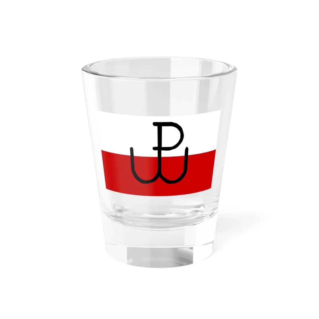 Polish Underground State flag (Poland) Shot Glass 1.5oz 1.5oz - Go Mug Yourself