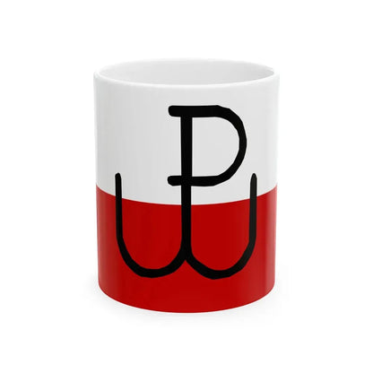Polish Underground State flag (Poland) White Coffee Mug 11oz - Go Mug Yourself