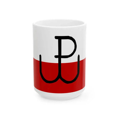 Polish Underground State flag (Poland) White Coffee Mug 15oz - Go Mug Yourself
