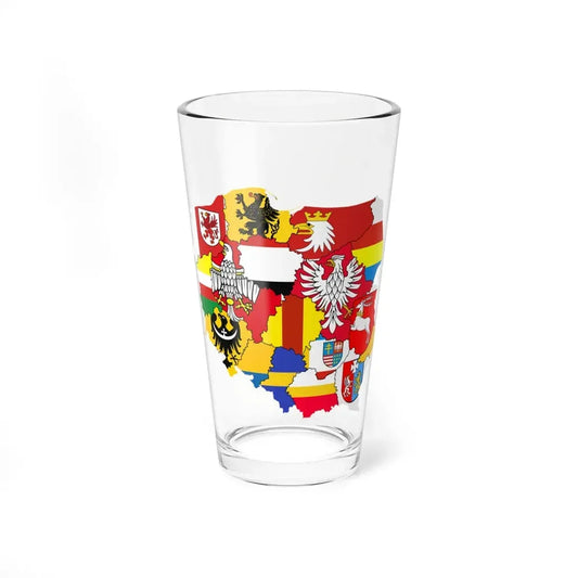 Polish Voivodeships flagmap (Poland) Pint Glass 16oz 16oz - Go Mug Yourself