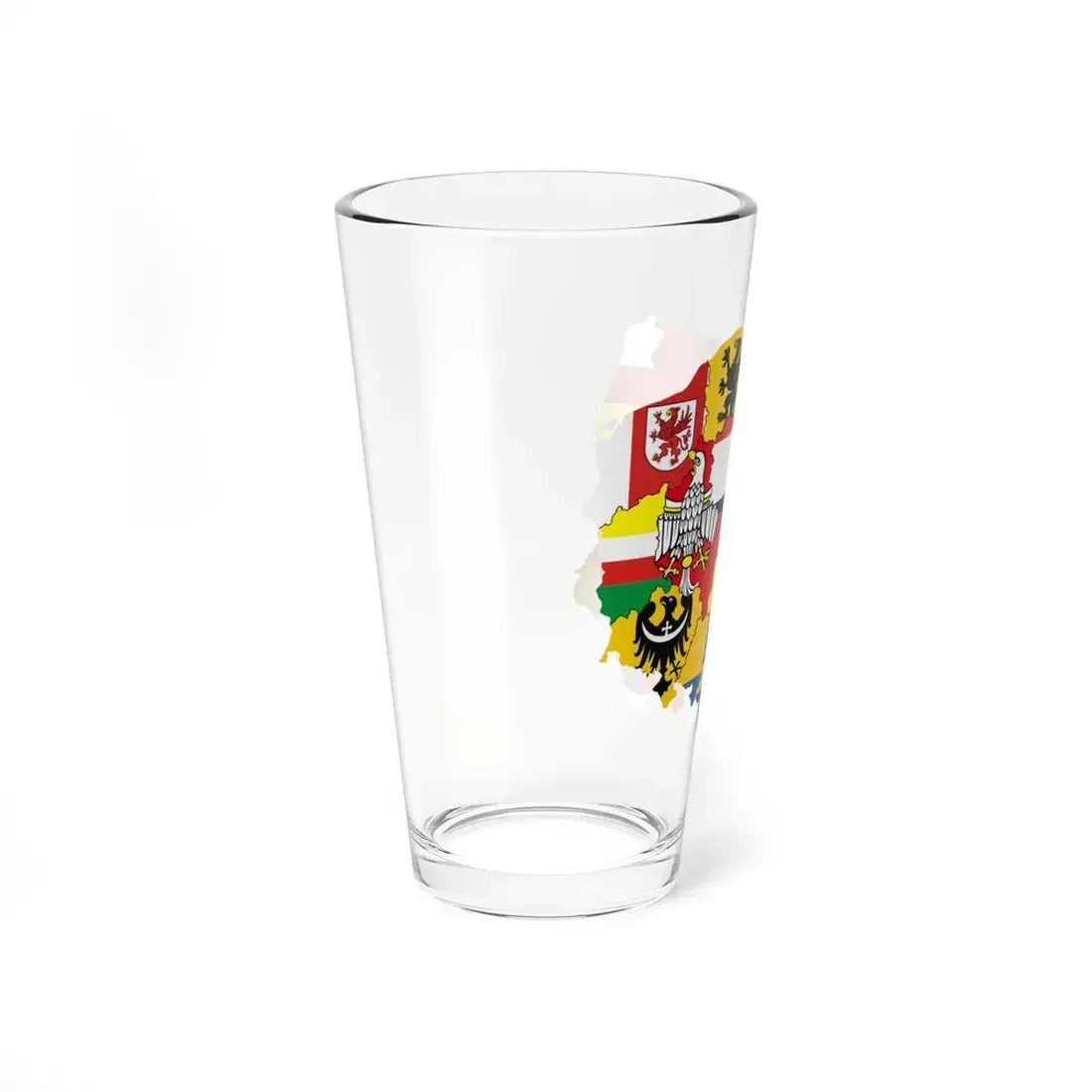 Polish Voivodeships flagmap (Poland) Pint Glass 16oz - Go Mug Yourself