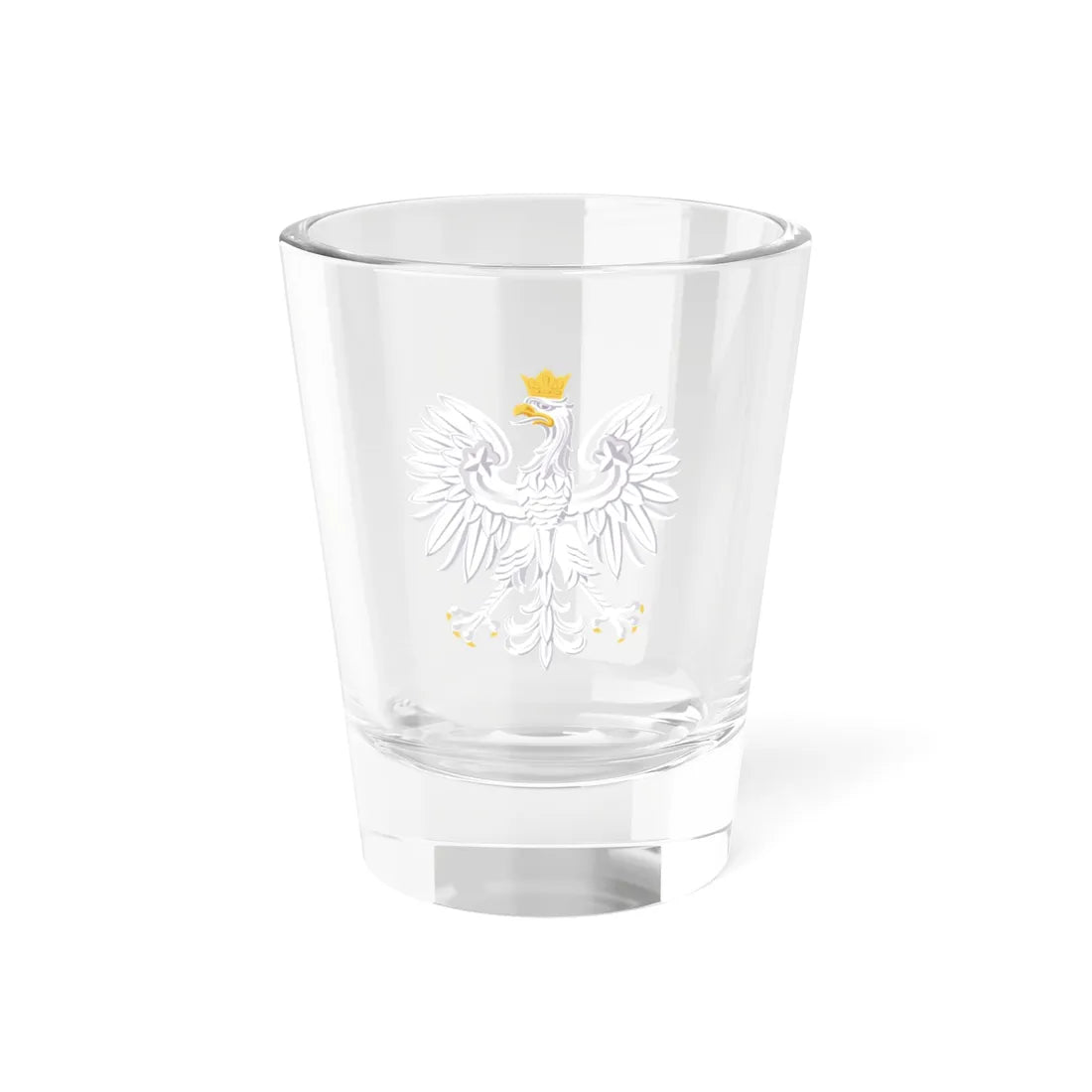 Polish White Eagle 1927-1939 (Poland) (Coat of Arms) Shot Glass 1.5oz 1.5oz - Go Mug Yourself
