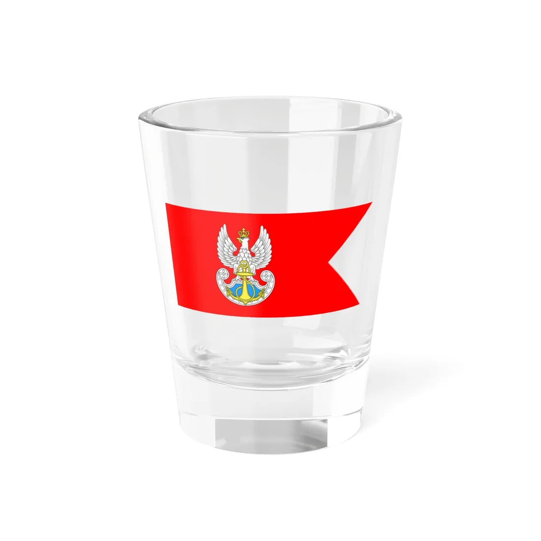 Polishnavyflag (Poland) Shot Glass 1.5oz 1.5oz - Go Mug Yourself
