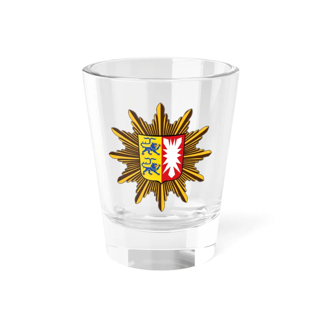 Polizeistern-Schleswig-Holstein (Denmark) (Coat of Arms) Shot Glass 1.5oz 1.5oz - Go Mug Yourself