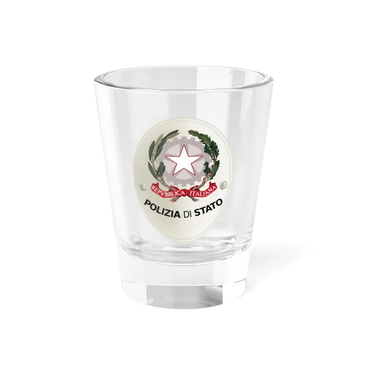 Polizia di Stato-Insegna (Italy) (Coat of Arms) Shot Glass 1.5oz 1.5oz - Go Mug Yourself