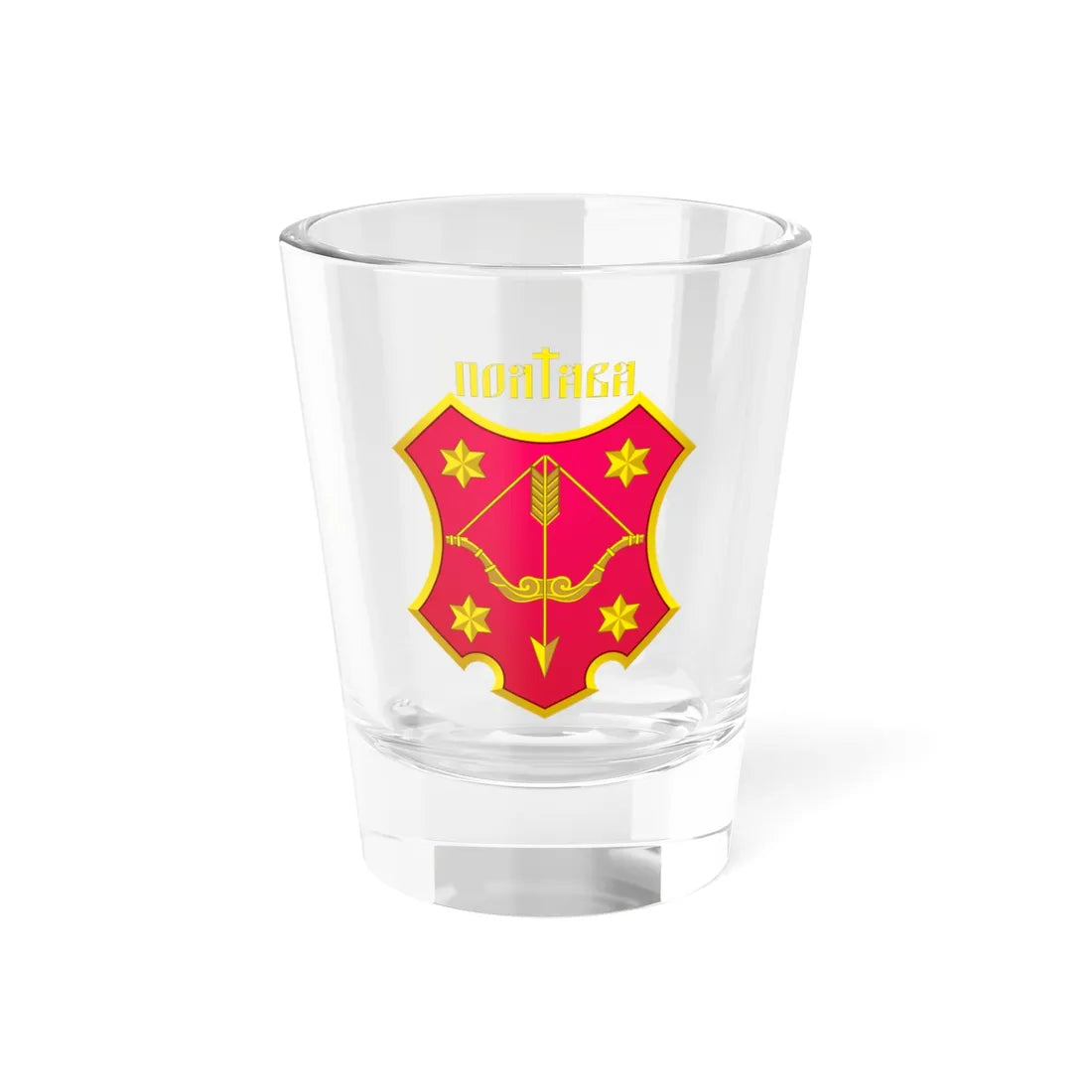 Poltava coat (Ukraine) (Coat of Arms) Shot Glass 1.5oz 1.5oz - Go Mug Yourself