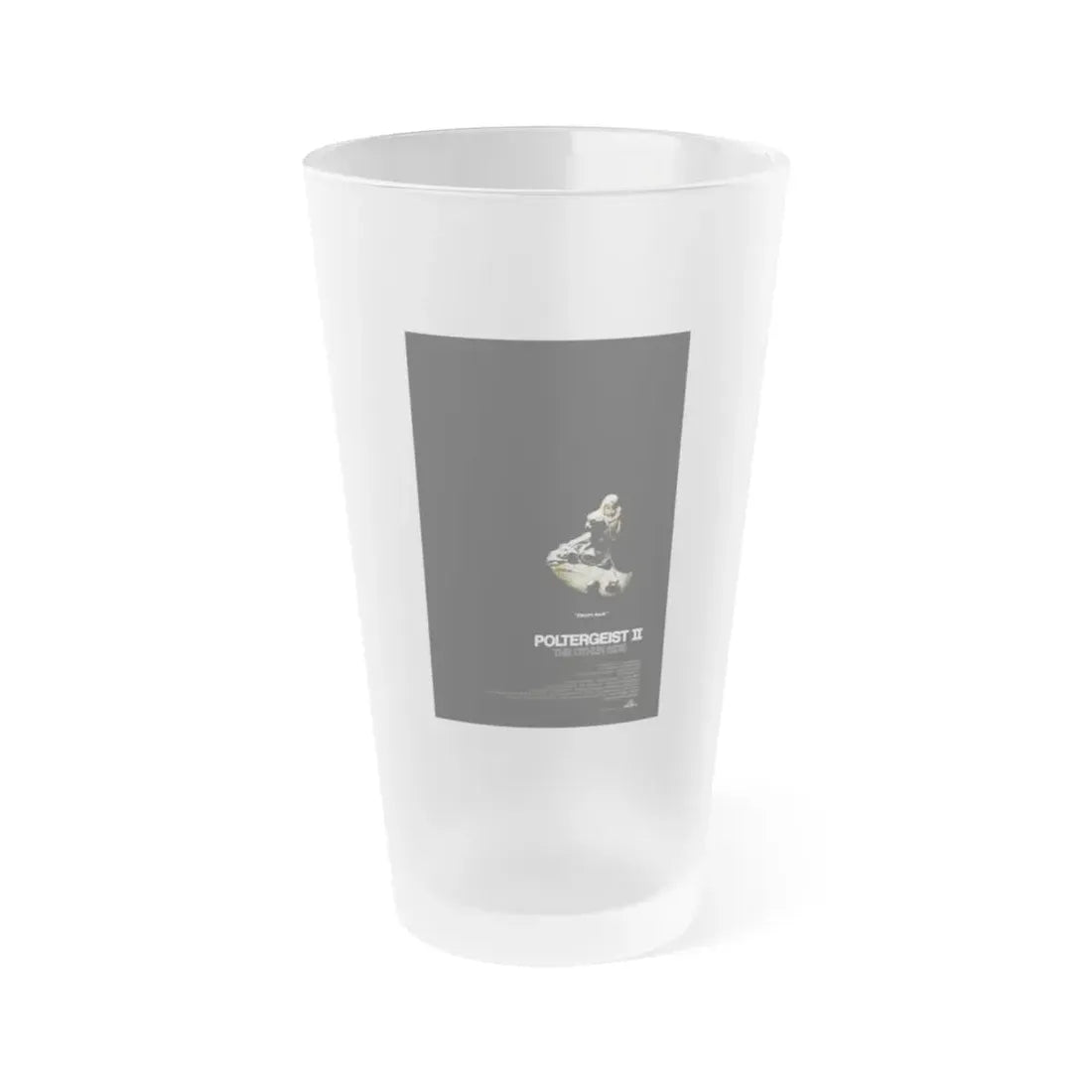 POLTERGEIST II 1986 Movie Poster - Frosted Pint Glass 16oz 16oz Frosted - Go Mug Yourself