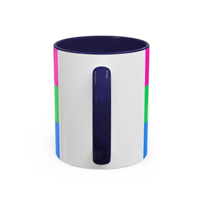 Polysexuality Pride Flag - Accent Coffee Mug - Go Mug Yourself