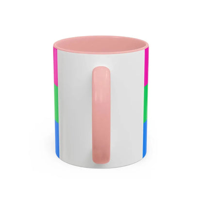 Polysexuality Pride Flag - Accent Coffee Mug - Go Mug Yourself