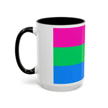 Polysexuality Pride Flag - Accent Coffee Mug - Go Mug Yourself