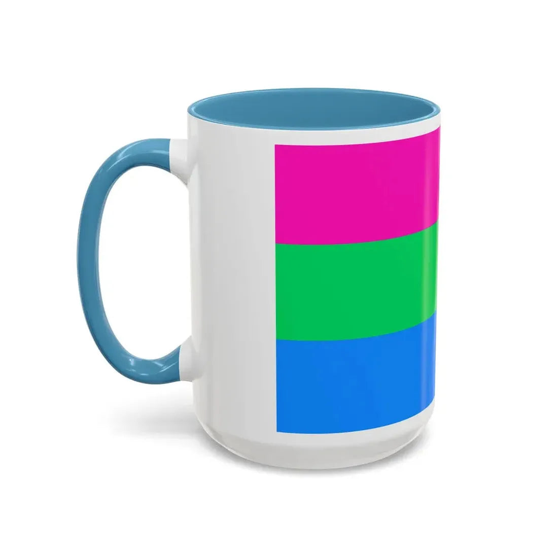 Polysexuality Pride Flag - Accent Coffee Mug - Go Mug Yourself