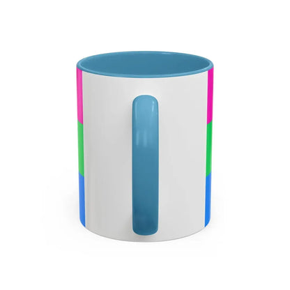 Polysexuality Pride Flag - Accent Coffee Mug - Go Mug Yourself