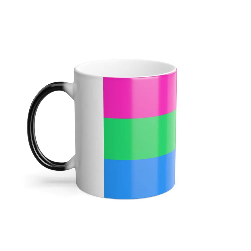 Polysexuality Pride Flag - Color Changing Mug 11oz-Go Mug Yourself