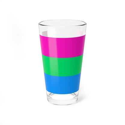 Polysexuality Pride Flag - Pint Glass 16oz-16oz-Go Mug Yourself