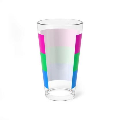 Polysexuality Pride Flag - Pint Glass 16oz-Go Mug Yourself