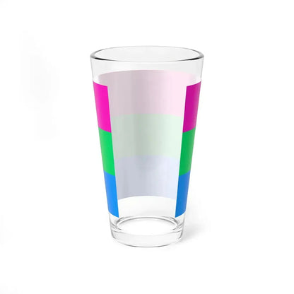 Polysexuality Pride Flag - Pint Glass 16oz - Go Mug Yourself