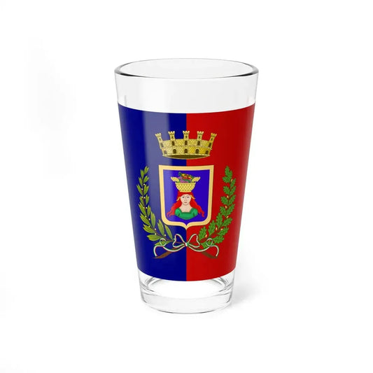 Pomezia-Bandiera (Italy) Pint Glass 16oz 16oz - Go Mug Yourself