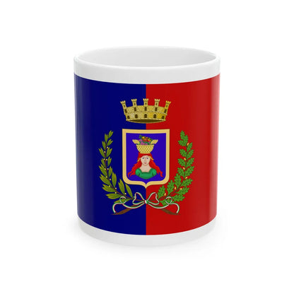 Pomezia-Bandiera (Italy) White Coffee Mug 11oz - Go Mug Yourself