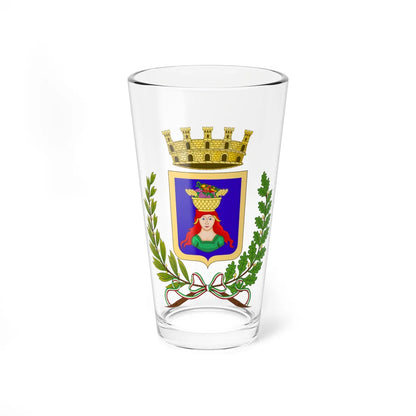 Pomezia-Stemma (Italy) (Coat of Arms) Pint Glass 16oz 16oz - Go Mug Yourself