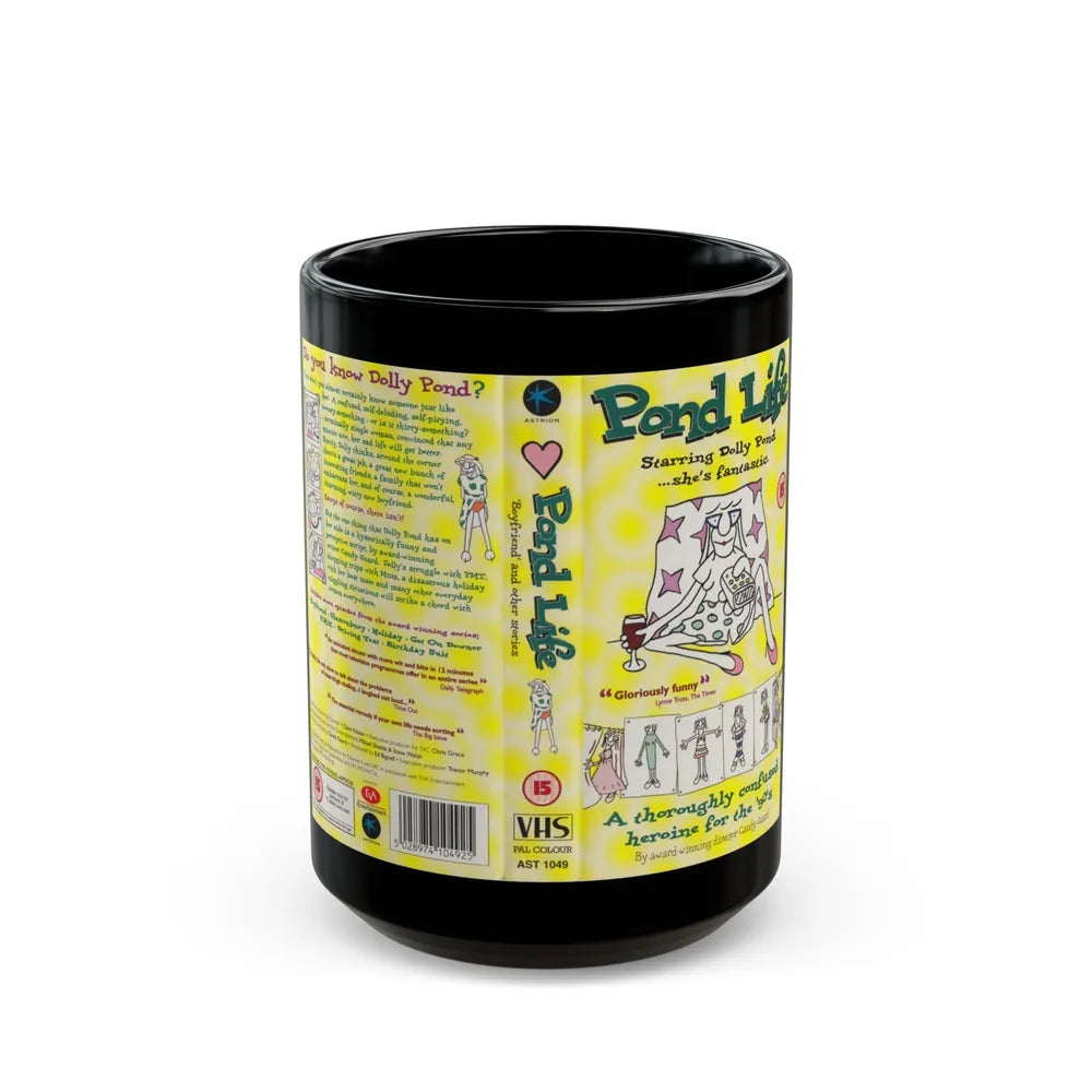 POND LIFE (VHS COVER) - Black Coffee Mug-15oz-Go Mug Yourself