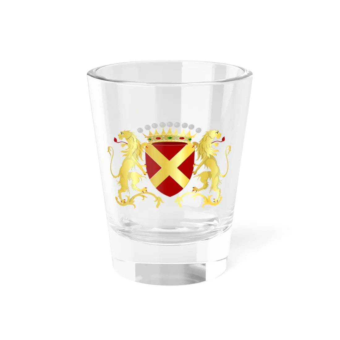 Pont-à-Celles wapen (Belgium) (Coat of Arms) Shot Glass 1.5oz 1.5oz - Go Mug Yourself